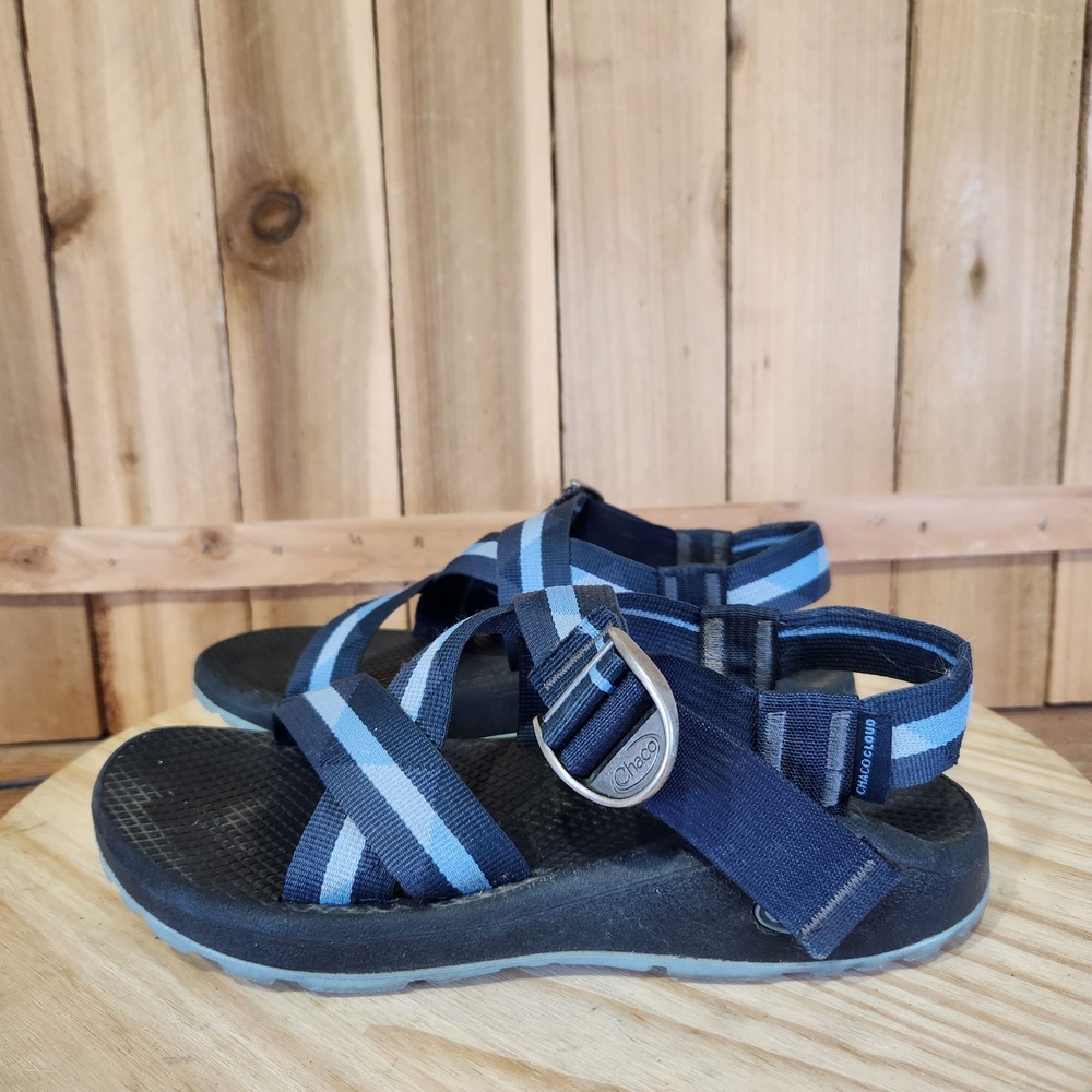 Chaco Z Cloud Sandals Shoes Womens 8 Blue Adjustable Buckle Water Outdoor Sport